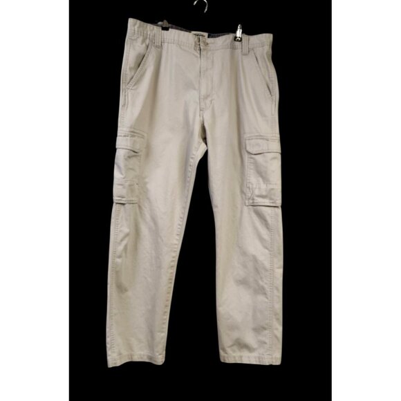 Wrangler Men's Cargo Cream Pants Size 38x32 - Picture 1 of 5